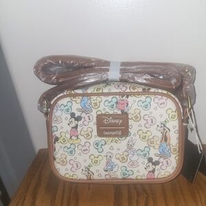 Disney NWT Loungefly Character Print Crossbody Bag